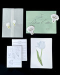 April Mail Club: Floral art print with a sticker and letter, matching envelope