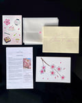 March Mail Club: Floral art print with a sticker and letter, matching envelope
