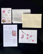 March Mail Club: Floral art print with a sticker and letter, matching envelope