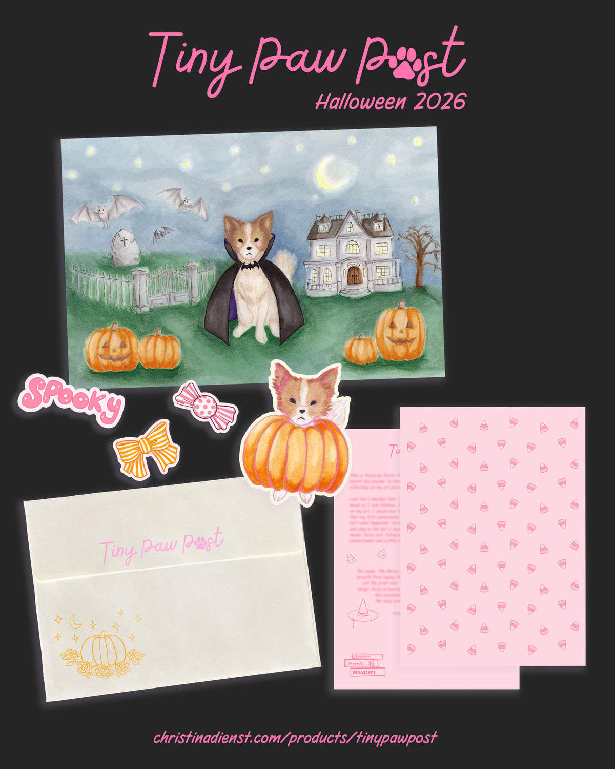 October 2026 Halloween Tiny Paw Post preview
